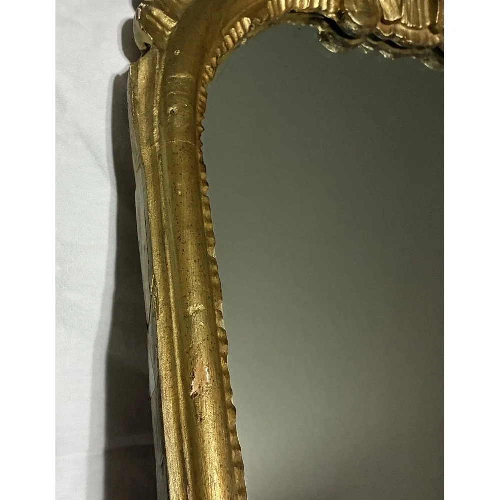 Vintage LaBarge Hollywood Regency Gold Gilt Wood Wall Mirror Mid Century MCMRare